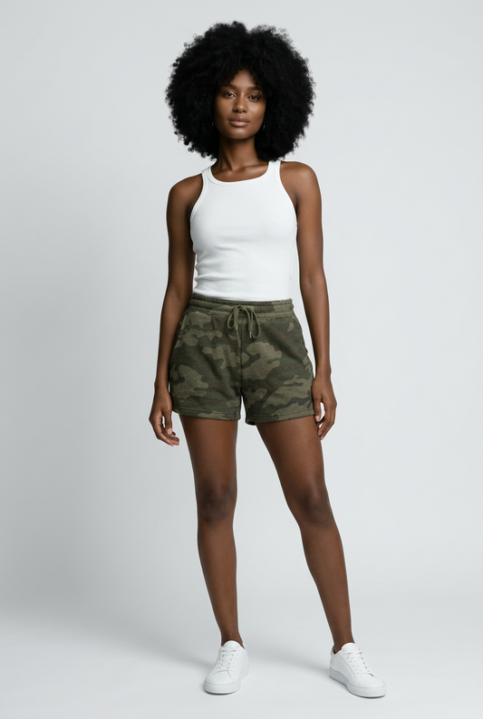 Camo Heather Shorts | Minimal Active Shorts
