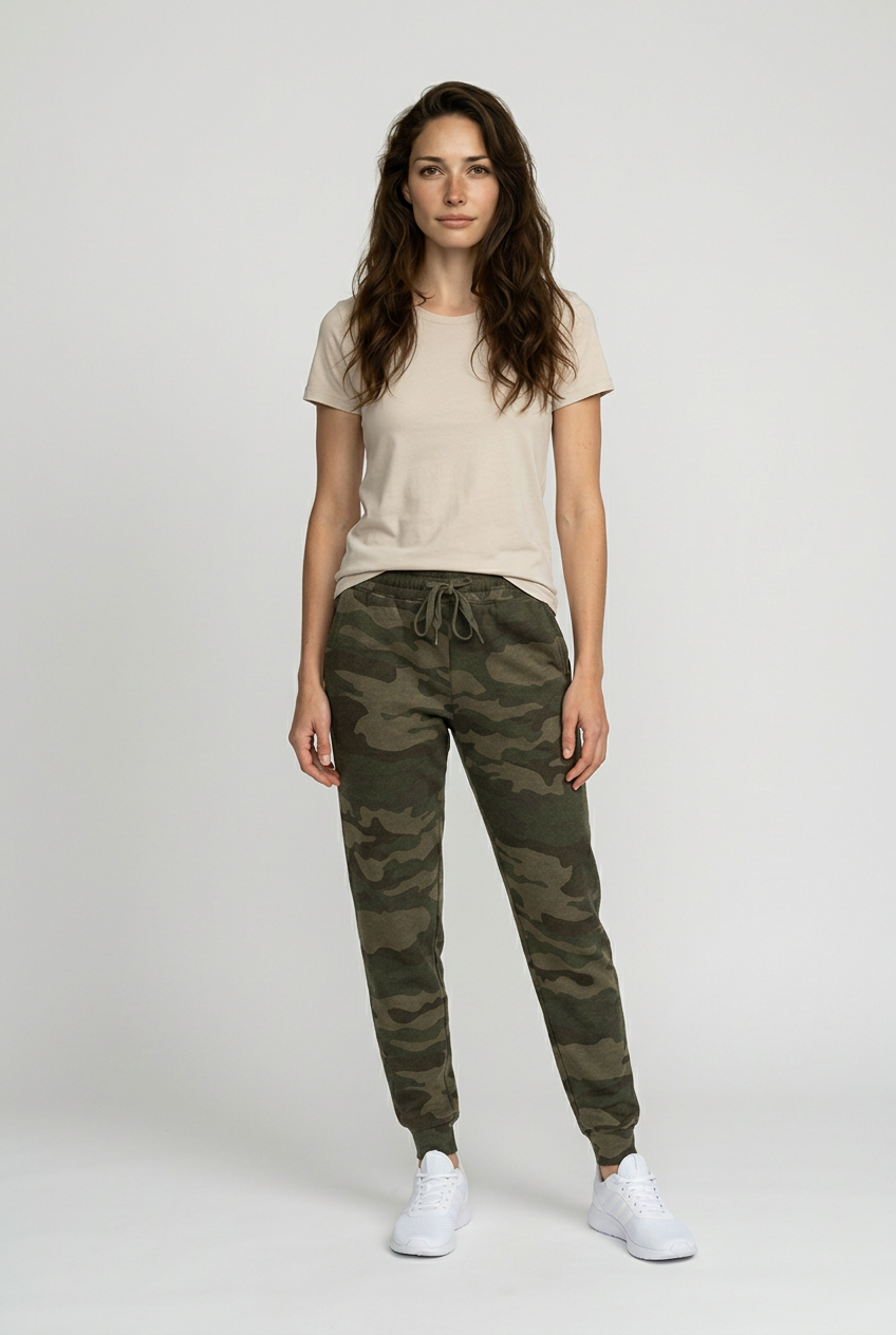 Washed Camo Sweatpants