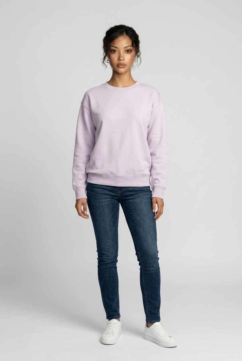 Relaxed Crewneck | Cotton Sweatshirt