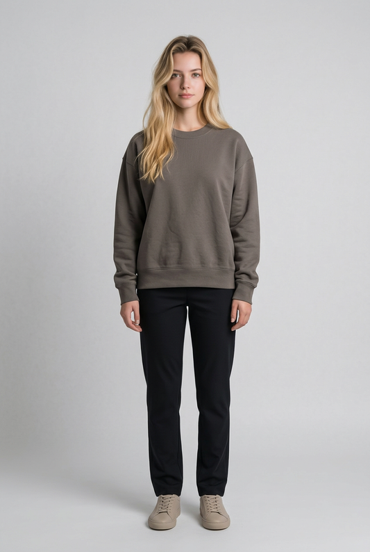 Faded Crewneck | washed Cotton Sweatshirt