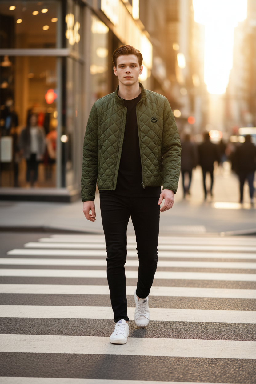 Quilted Full-Zip Jacket