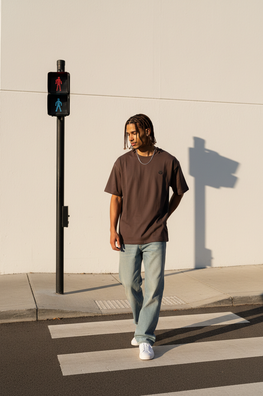 Garment-Dyed Drop-Shoulder Tee