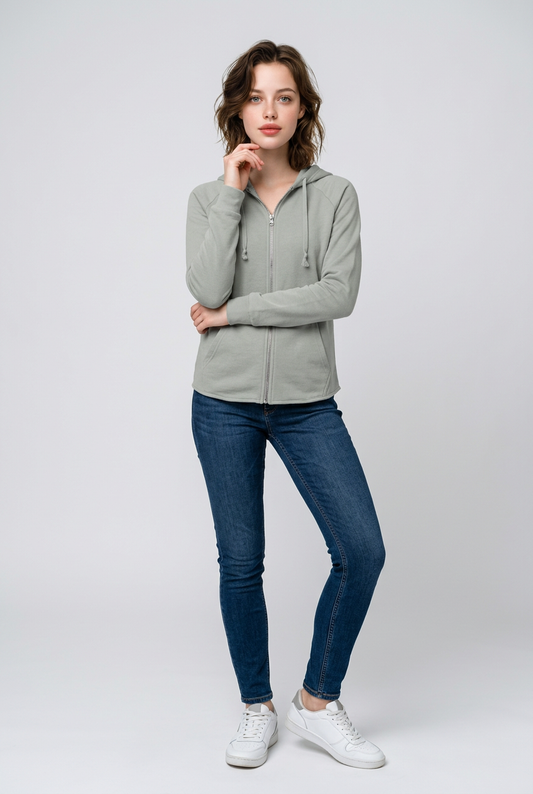 Zip Hoodie | Minimal Lightweight Hoodie