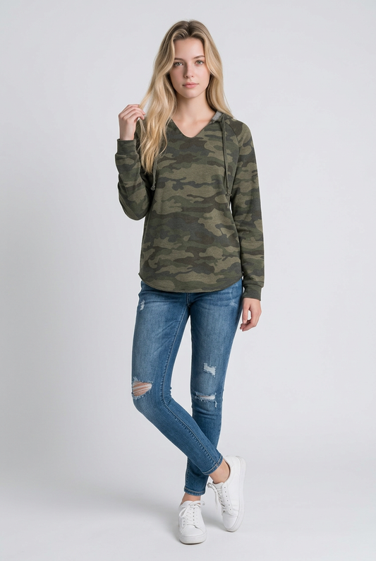 Camo Hoodie | Minimal Streetwear Hoodie