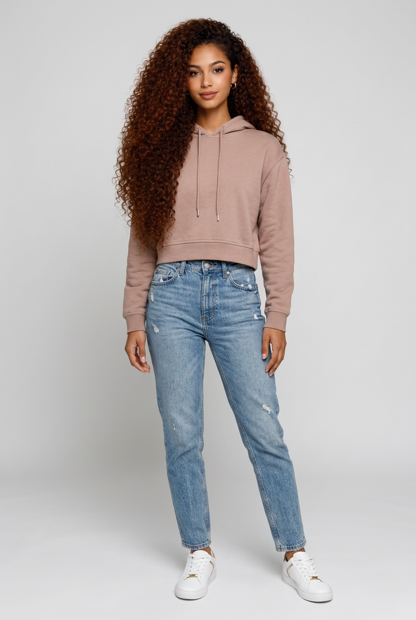 Cropped Hoodie | Minimal Hoodie