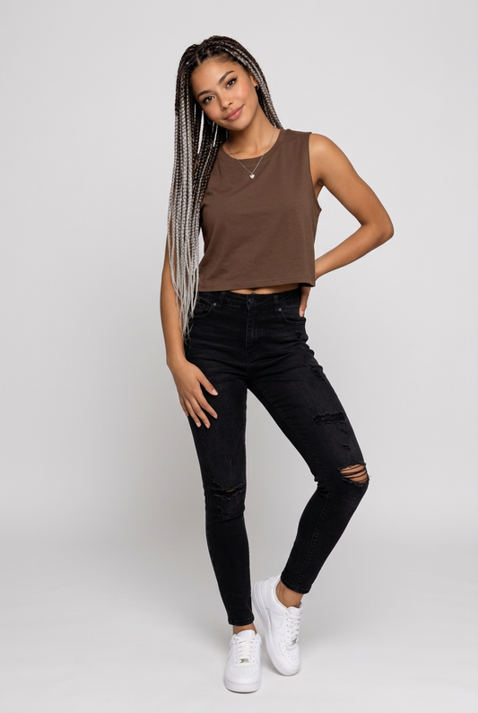 Cropped Tank | Minimal Crop Tank