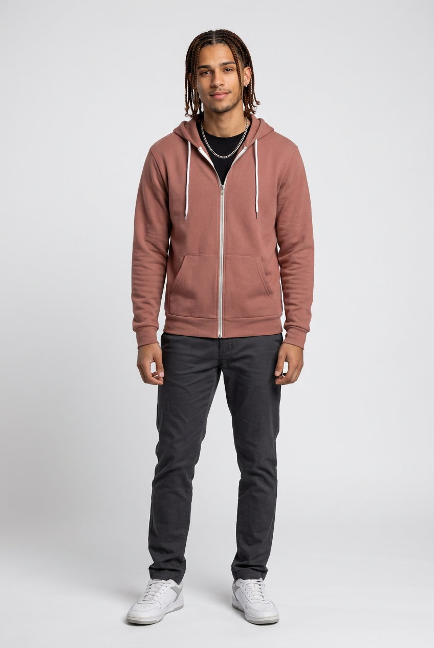 Canvas Zip Hoodie