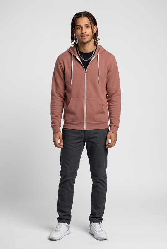 Canvas Zip Hoodie | Full Zip Hoodie