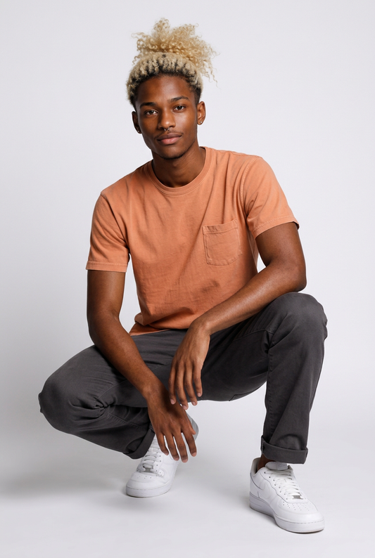 Pocket Tee | Minimal Garment-Dyed Tee