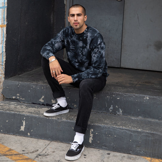 CHROMA REPUBLIC™ Crystal Tie Dye Crewneck