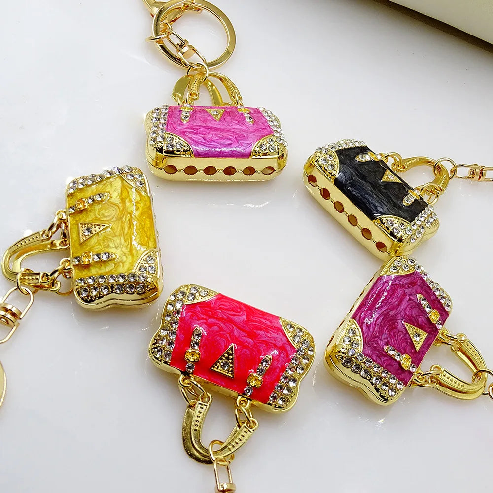 Cute Handbag Shape Keychain Women Bag