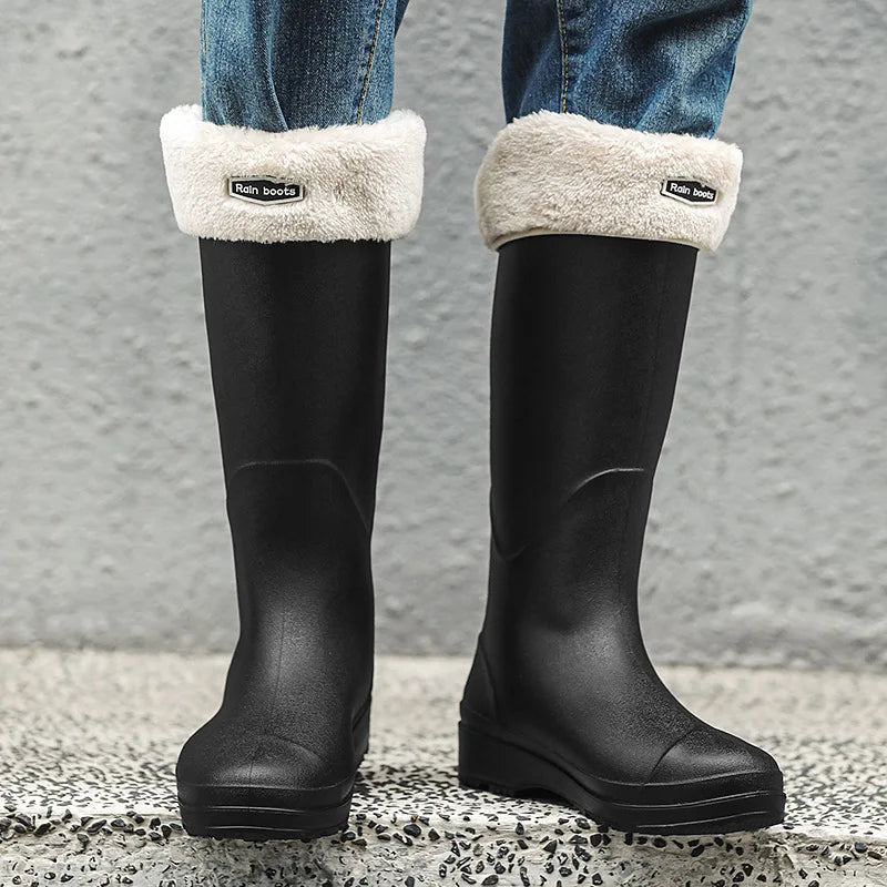 Men and Women Waterproof Long Boots