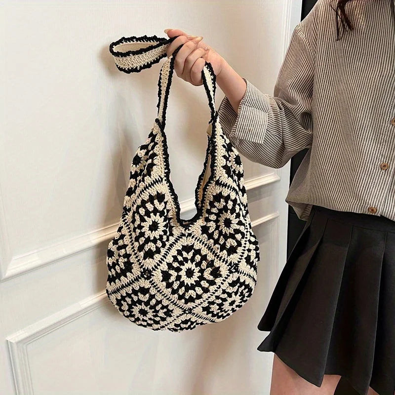 Retro Hand-woven Tote Bag