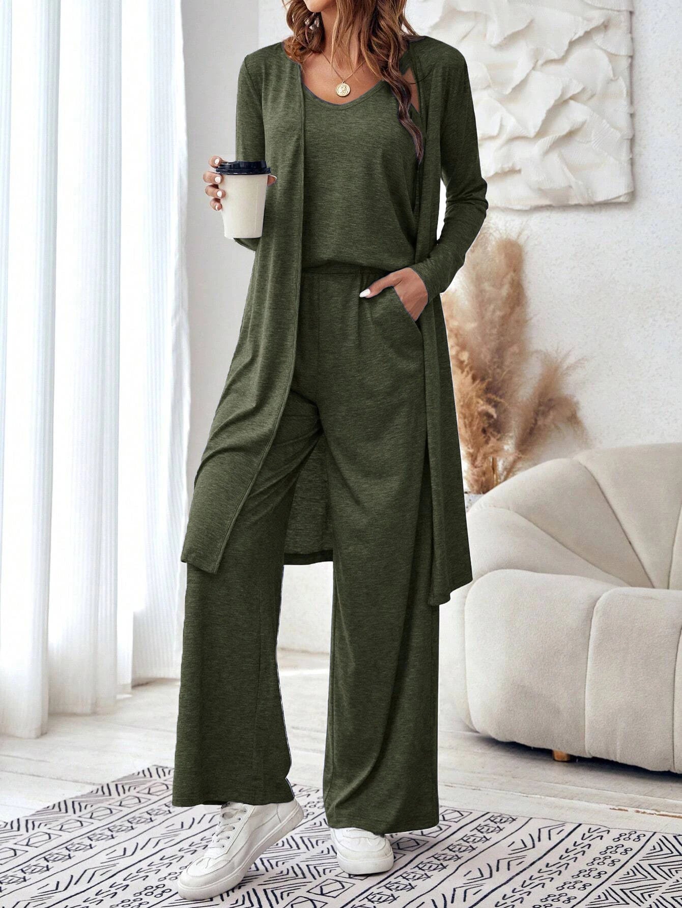 Cardigan Three-Piece Set