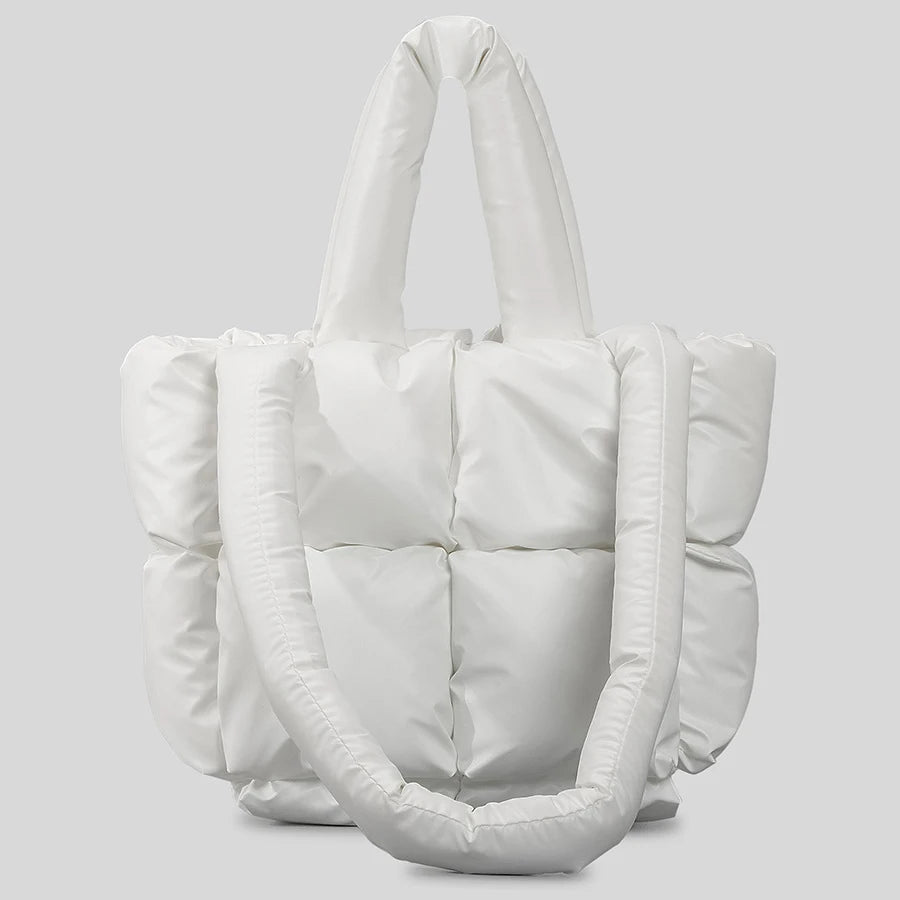 Square Puffer Bag Nylon Padded