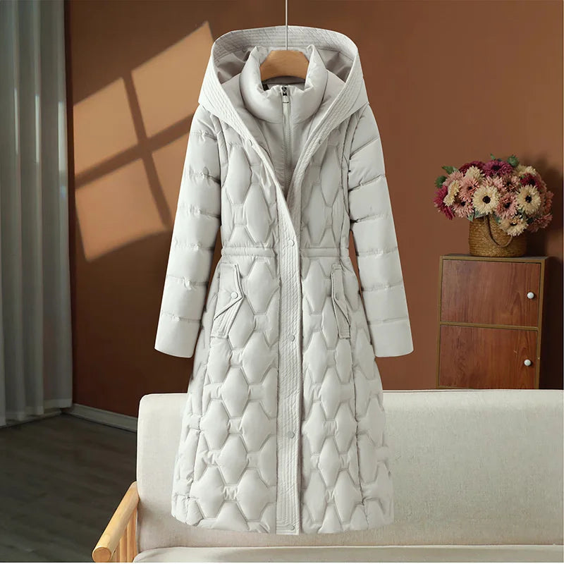 Winter Long Parkas Women's Down Cotton-padded Jacket