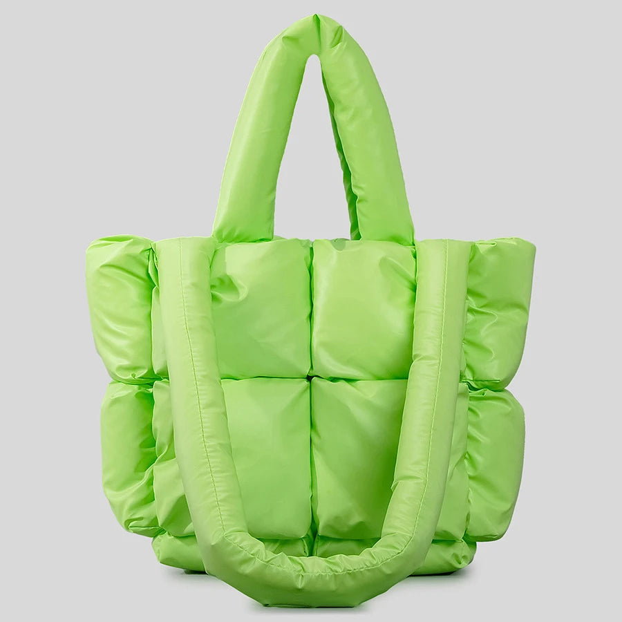 Square Puffer Bag Nylon Padded