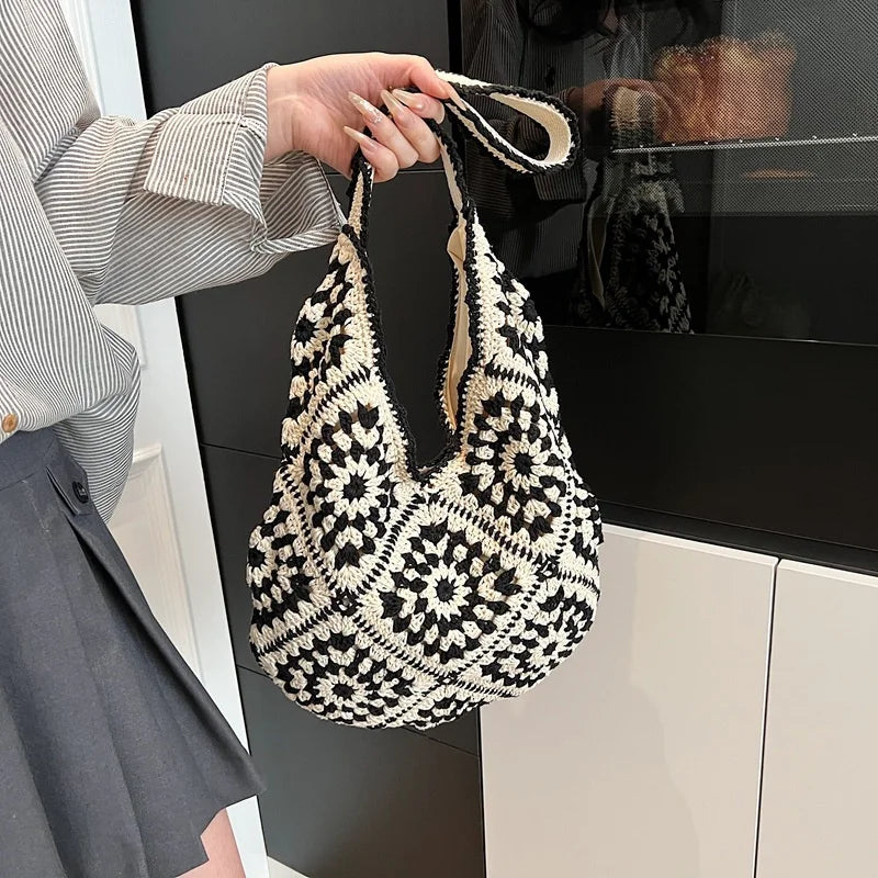 Retro Hand-woven Tote Bag
