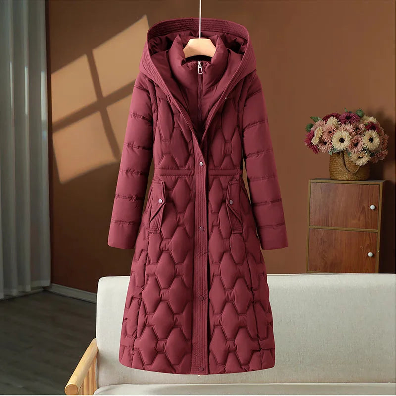 Winter Long Parkas Women's Down Cotton-padded Jacket