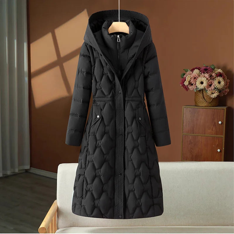 Winter Long Parkas Women's Down Cotton-padded Jacket