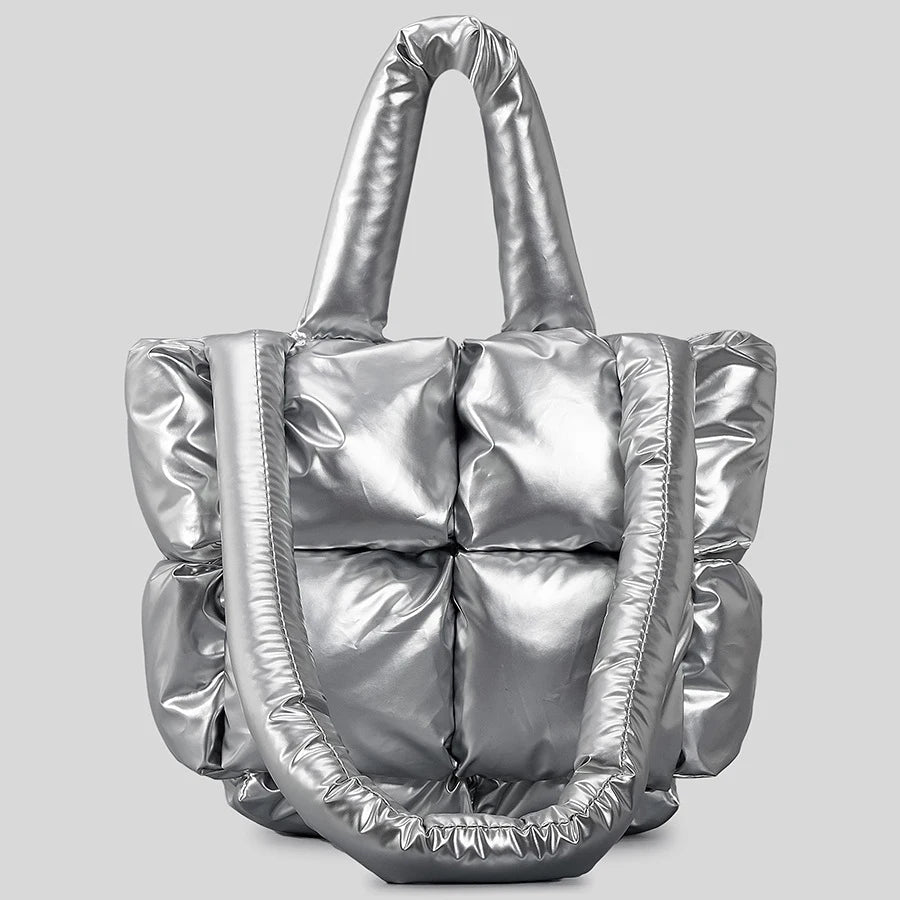 Square Puffer Bag Nylon Padded