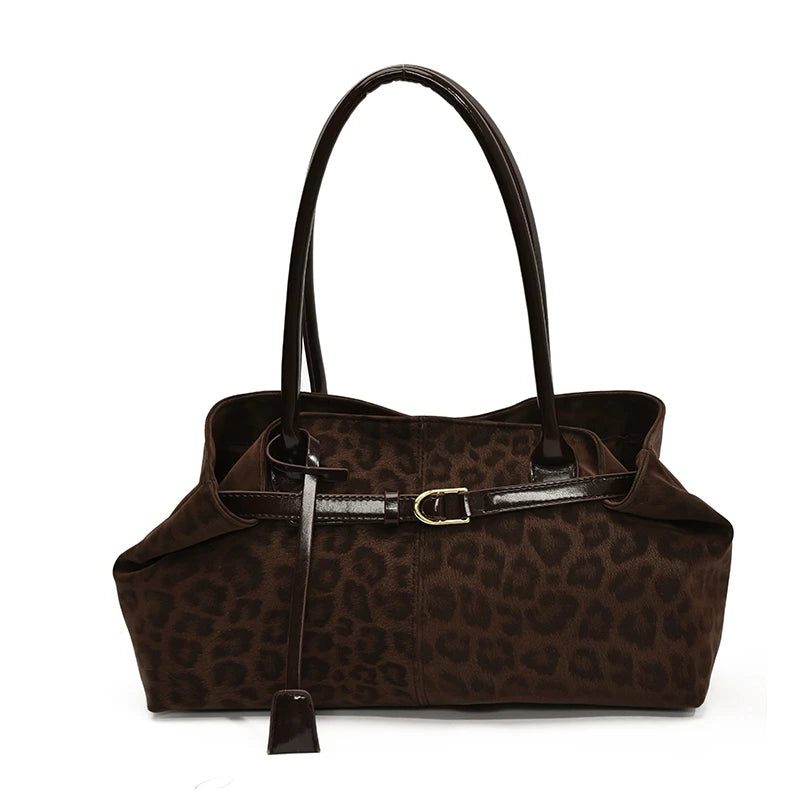LEFTSIDE Leopard PU Leather Shoulder Bags