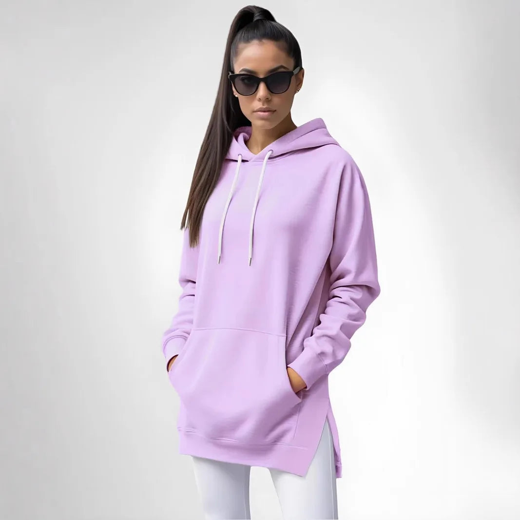 Hoodies Coats Women Solid Sweatshirts Jacket Pocket