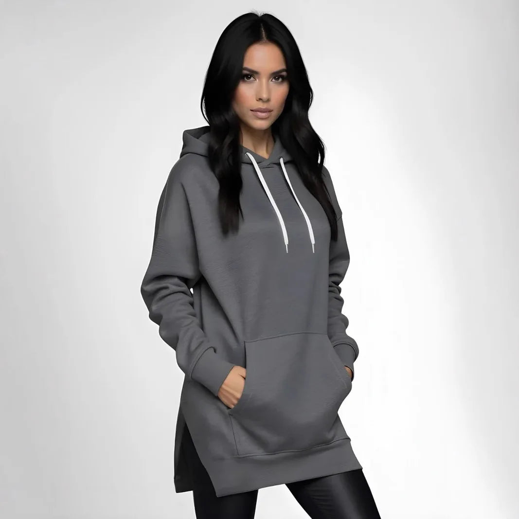 Hoodies Coats Women Solid Sweatshirts Jacket Pocket