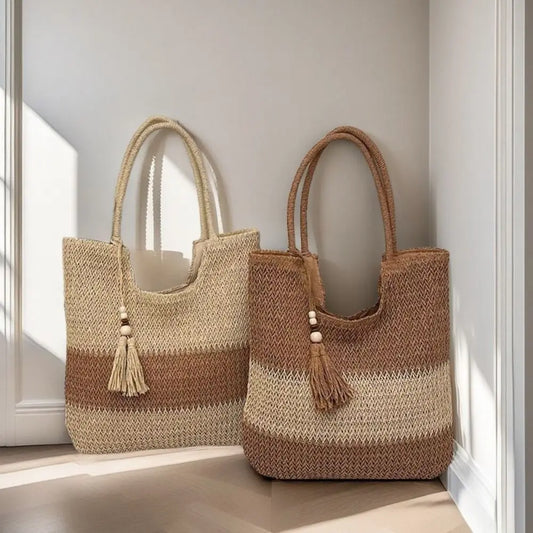 Beach Bag Woven Tote