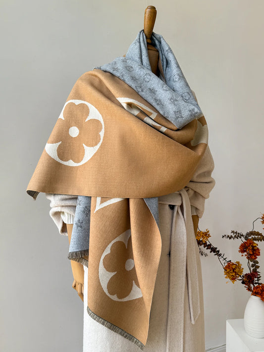 Cashmere Shawl Warm Jacquard Scarf