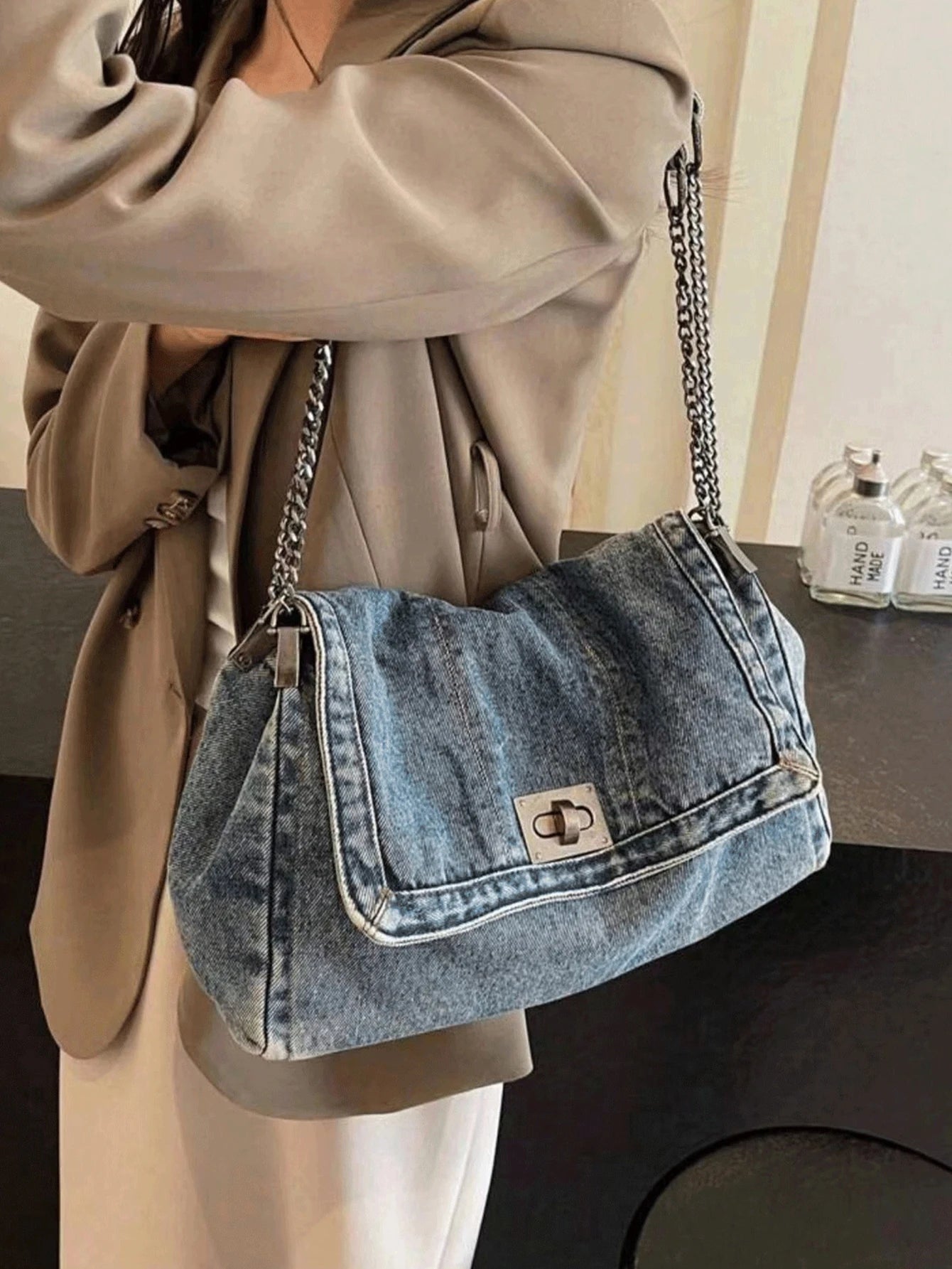 Denim Tote Bag