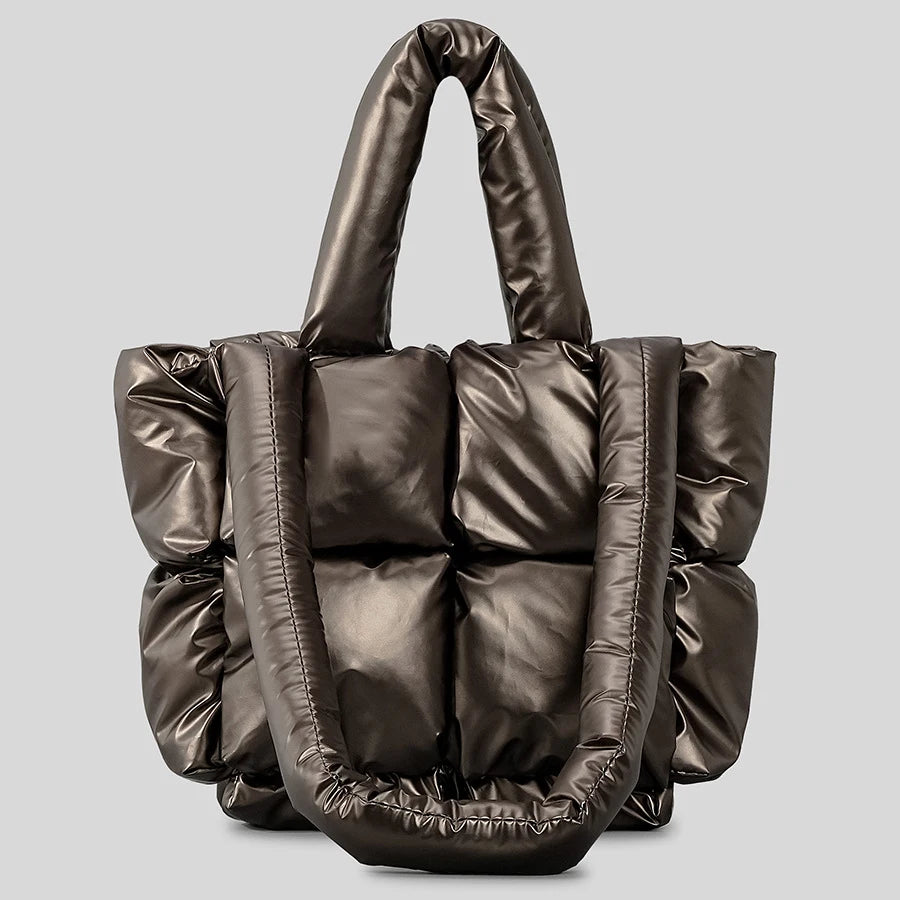 Square Puffer Bag Nylon Padded