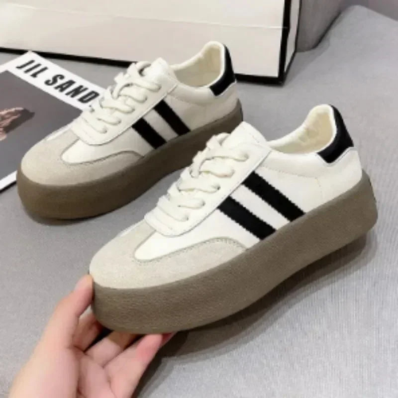 Women's Casual Sneakers Lace Up Platform