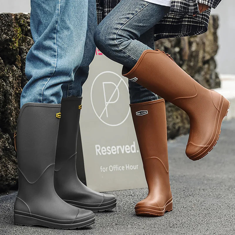Men and Women Waterproof Long Boots