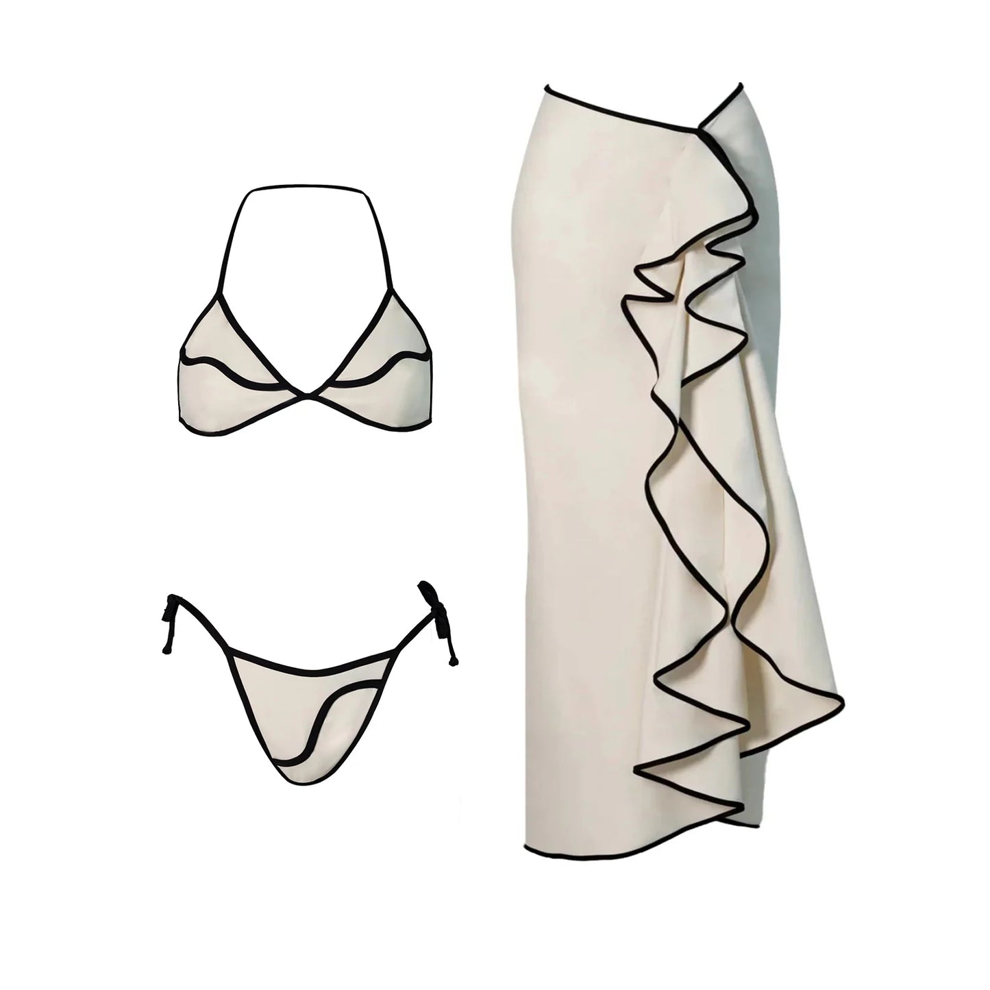 Three Pieces Bikini Set