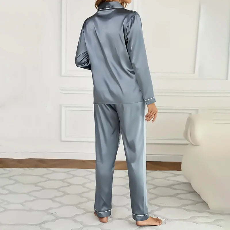 Women's Luxurious Satin Pajamas Set