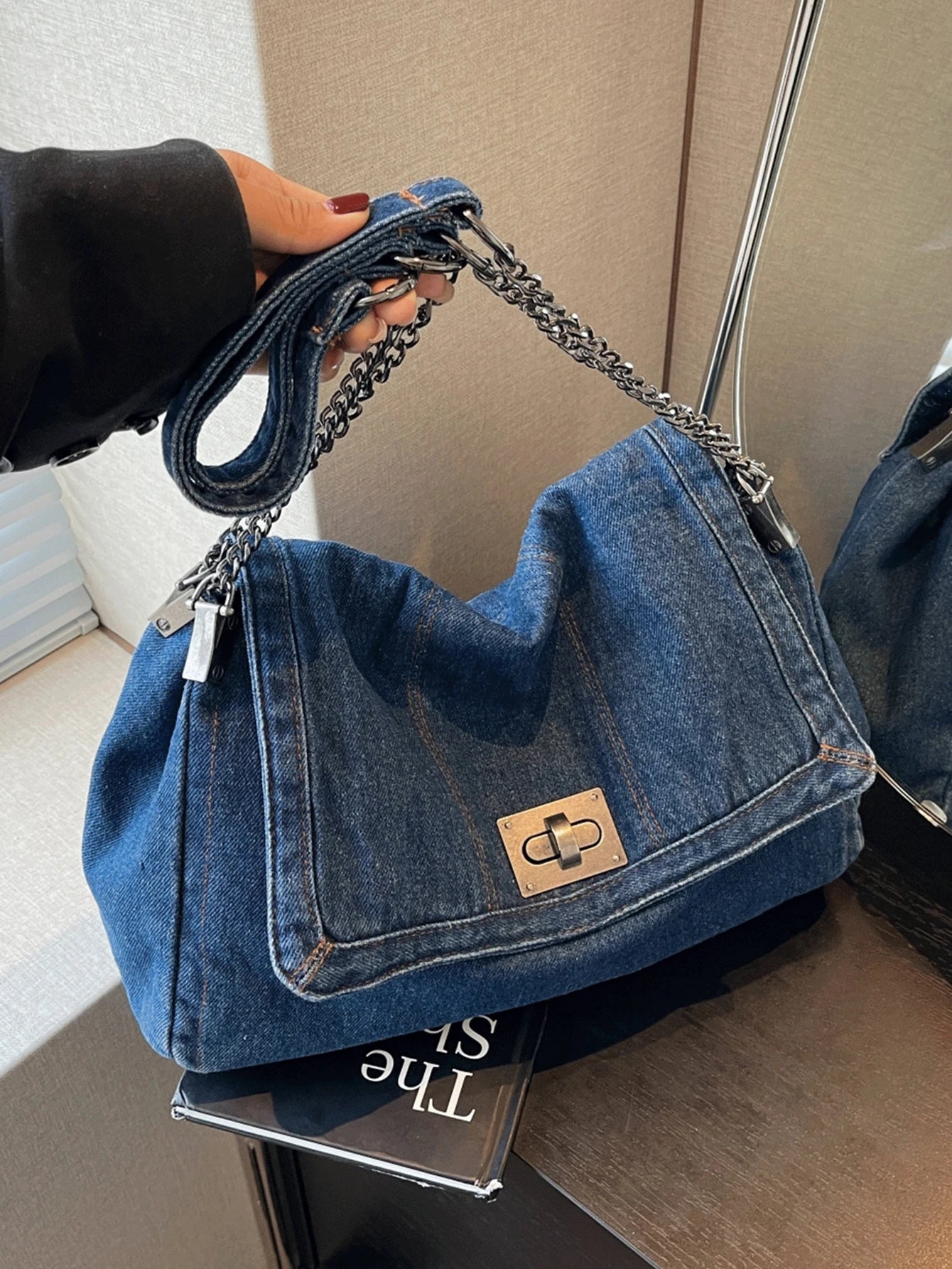 Denim Tote Bag