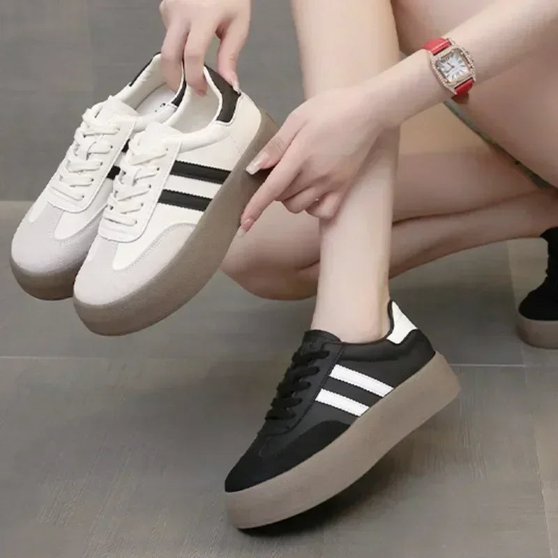 Women's Casual Sneakers Lace Up Platform