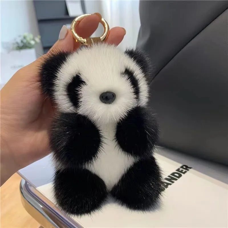 ZAKOL Cute Panda Plush Toy Keychain Cartoon Bag Pendant Accessories