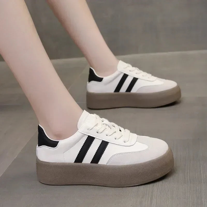Women's Casual Sneakers Lace Up Platform