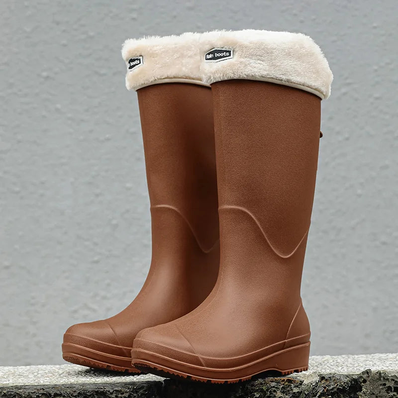 Men and Women Waterproof Long Boots