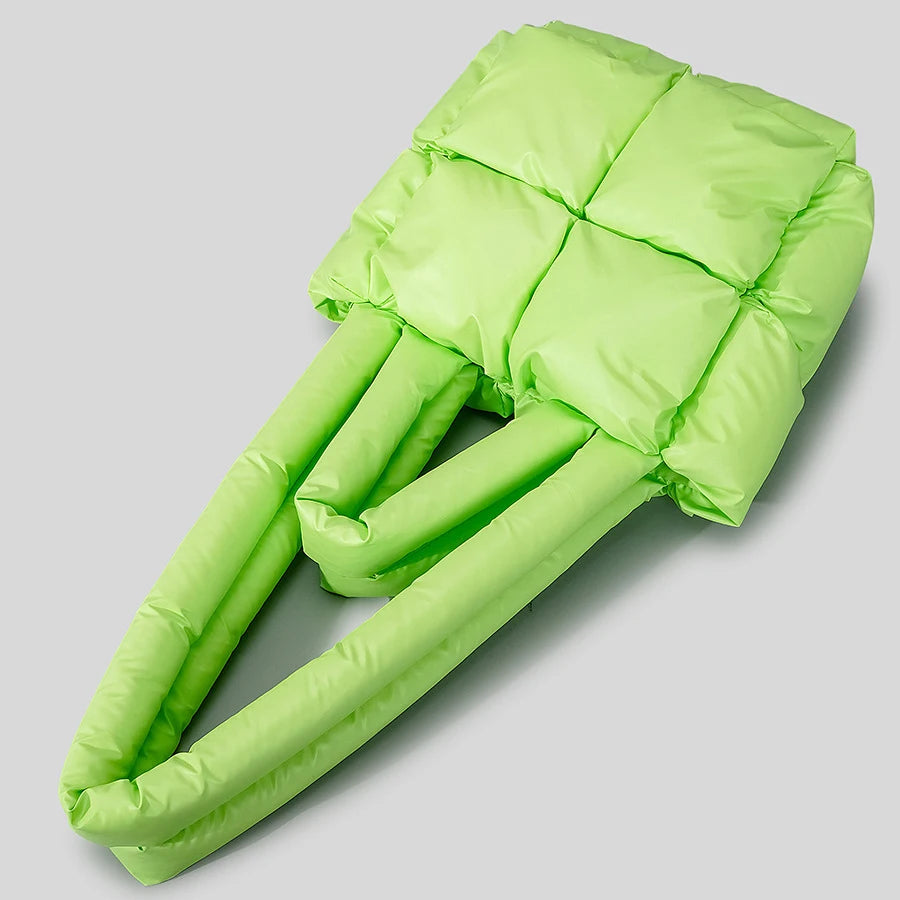 Square Puffer Bag Nylon Padded