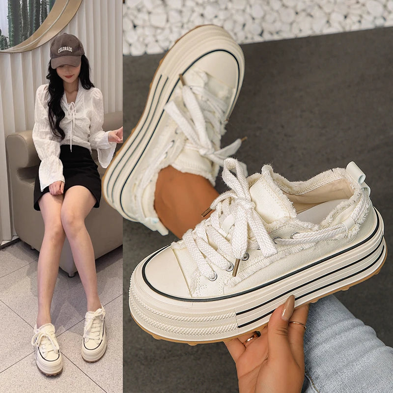 Lace Canvas Sneakers