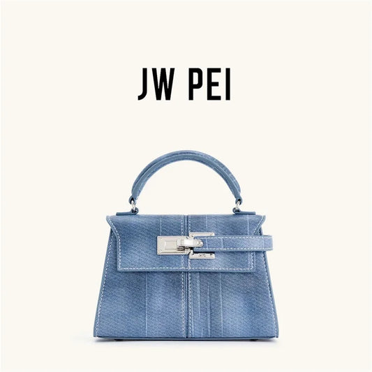JW PEI Women's Handbag Elise Denim Blue Tote Bag