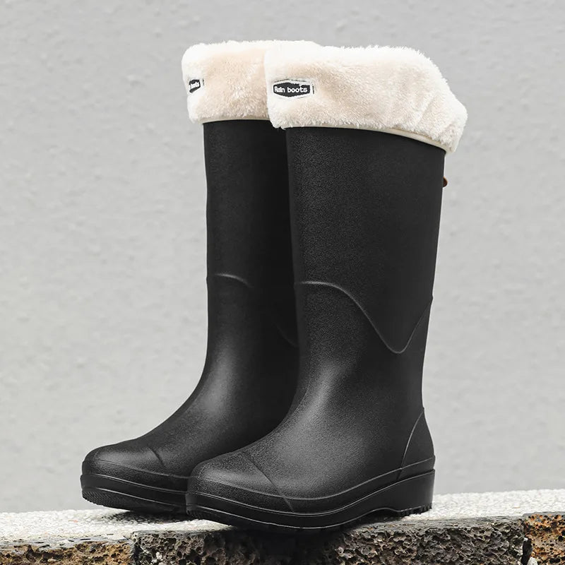 Men and Women Waterproof Long Boots