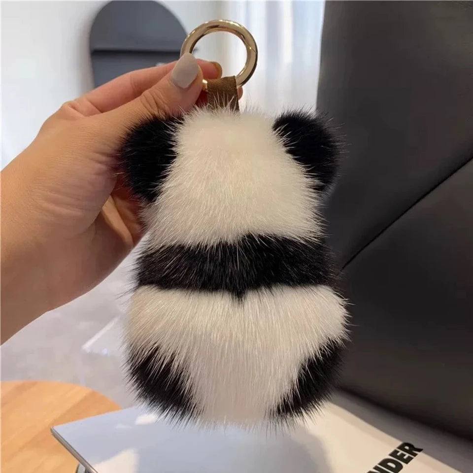 ZAKOL Cute Panda Plush Toy Keychain Cartoon Bag Pendant Accessories