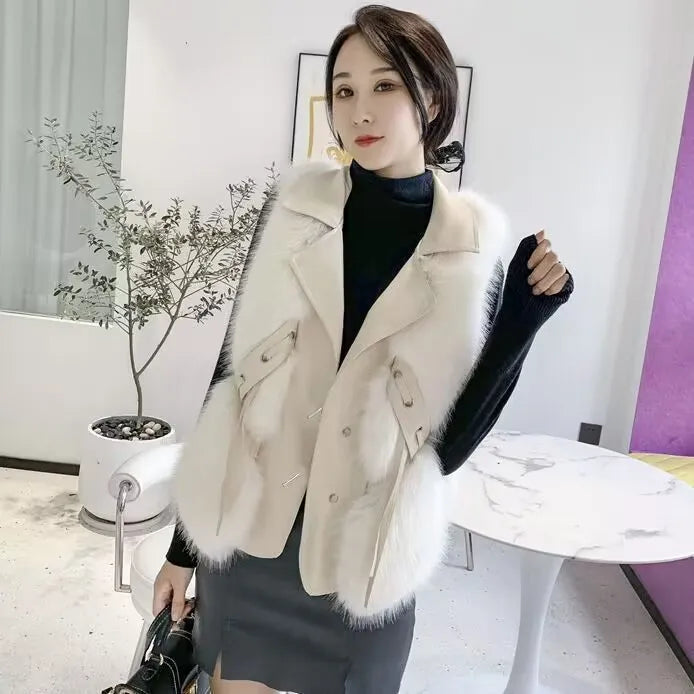 Faux Fur Plush Vest
