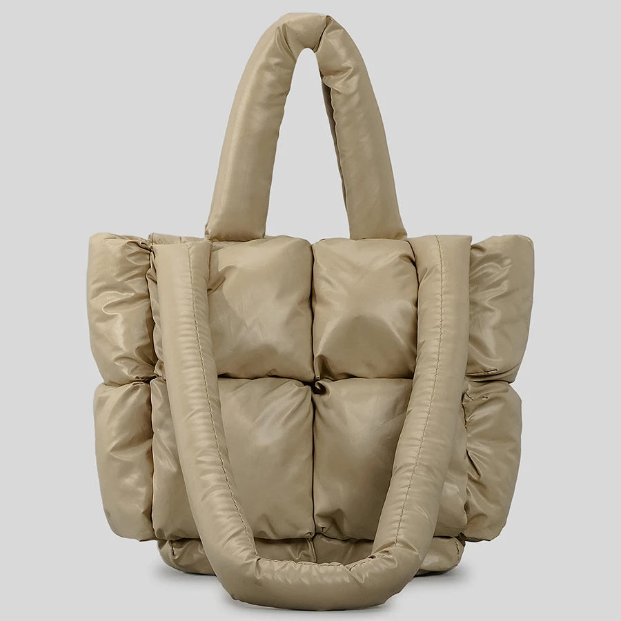 Square Puffer Bag Nylon Padded