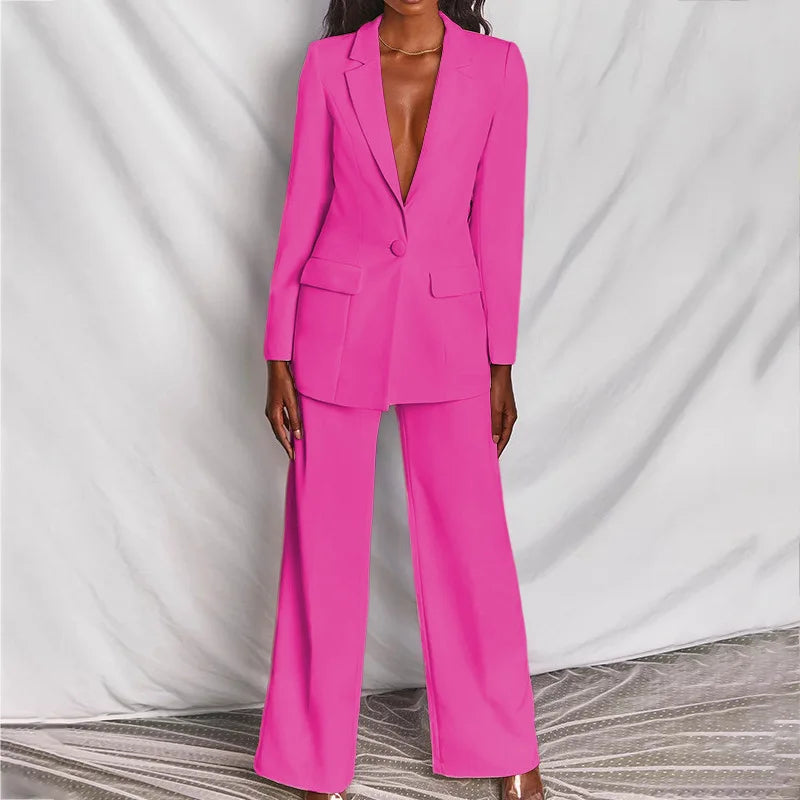 Women's Fit Suit Two-pieces Set