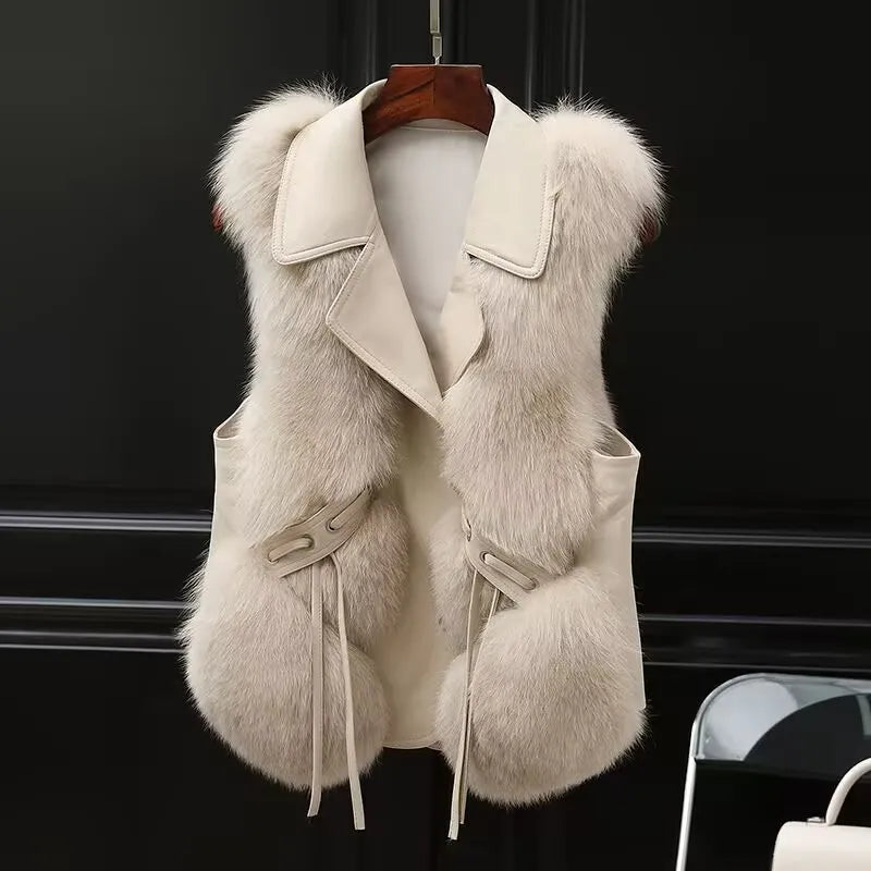 Faux Fur Plush Vest